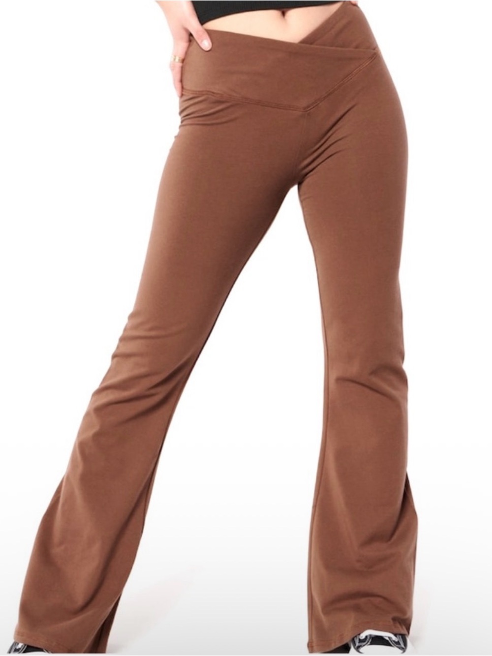 Hollister Brown Flared Leggings